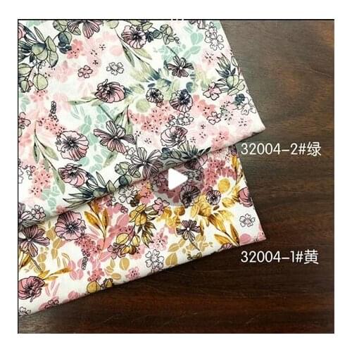Rayon fabric dark floral printed fabric dress fabricLFCK080064