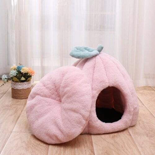 Pet products Chat house for closed townhouses cats bed sleeping for A small plush warmth cats beds cave washable accessories