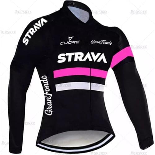 STRAVA Women Autumn Bicycle Jersey 2021 Long Sleeves Bike Cycling Shirts Spring Mountain Sportswear MTB Team Jersey for Female