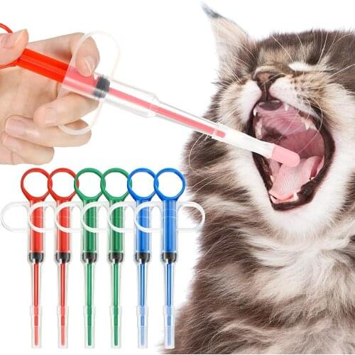 1Pcs Pet Syringe Tablet Pill Gun Cat Tablet Soft Tip Syringe Pet Medical Feeding Dispenser Tool Reusable Extremely Convenient