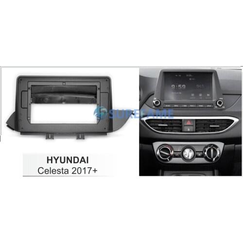 10.1 inch Car Fascia Radio Panel for HYUNDAI CELESTA 2017+ Dash Kit Install Facia Console Bezel Adapter Plate 10.1inch Trim