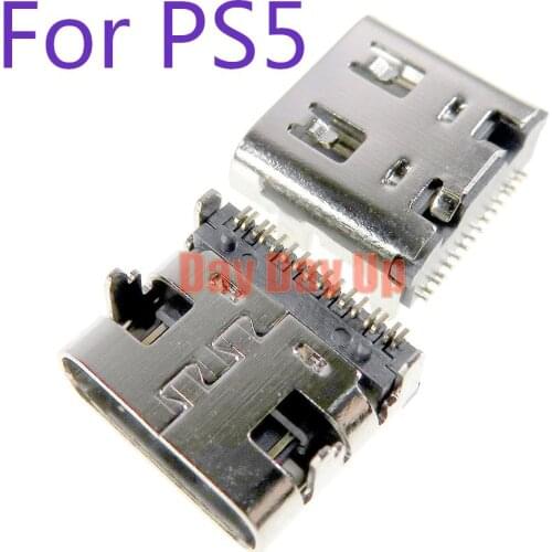 100pcs For Sony Playstation PS5 DualShock 5 Controller Type C USB Charging Socket Port charging interface TYPE-C power hole