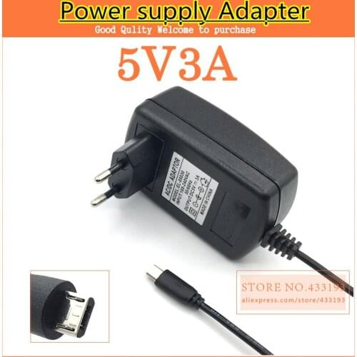 EUPlug: 5V3A 5V/3A Raspberry PI 3 Power Adapter better than 5V/2.5A 5V2.5A power supply PSU charger AC Adapter Power Source