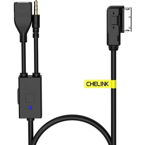 AUX Audio Cable MDI AMI MMI Interface USB Jack 3.5mm male cable for Audi A6L A8L Q7 A3 A4L A3 A4 A6 A5 A1 S5 Q5 B6 B8 C6 B7 C7