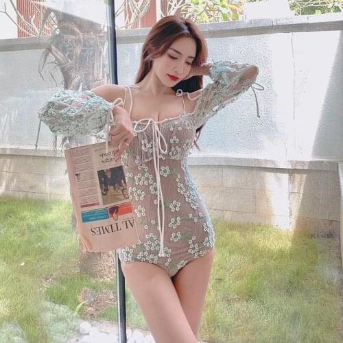 Piece Swimsuit One Swimsuits Women Peice Woman New Lovely Lace Embroidered Sexy Animal Spandex Swimming Suit For Women