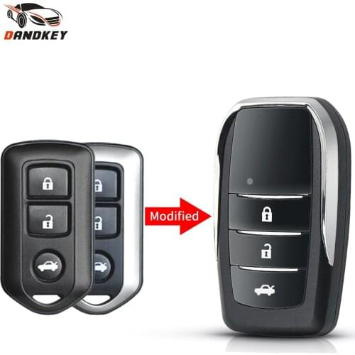 Dandkey Modified Flip Key For Toyota Corolla RAV4 Camry Avlon Scion 2/3 Buttons Remote Car Key Shell Blank Case Fob TOY43 Blade