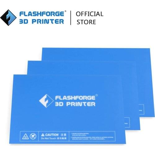 Flashforge 3D Printer Parts Blue Build Tape 3Pcs Pre-cut Build Plate Tape For Finder/Dreamer/Guilder 2/Inventor Free Ship