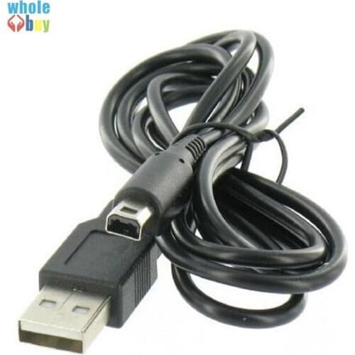 DHL Free Shipping 1.2M Black For Nintendo 3DS DSi NDSI XL LL Data Sync Charge Charing USB Cable Lead Charger 100pcs/lot