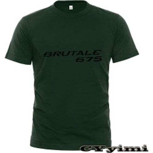 For MV AGUSTA Brutale 675 T Shirt Men New LOGO T-shirt 100% Cotton Summer Short Sleeve Round Neck Tees Male