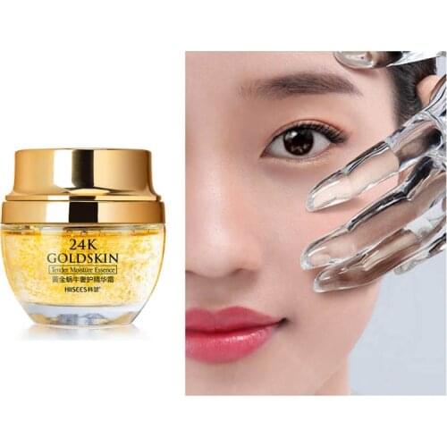 24K Gold Snail Face Cream For Dry Skin Care Anti Wrinkle Brightening Collagen Anti-Aging Whitening Moisturizing Creams Korean