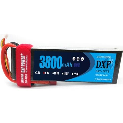 DXF 3S 11.1V Lipo Battery 3800mAh XT60 60C Max120C For Trex 500 Helicopters Airplanes CarT Deans EC5 TRX Female Plug Parts