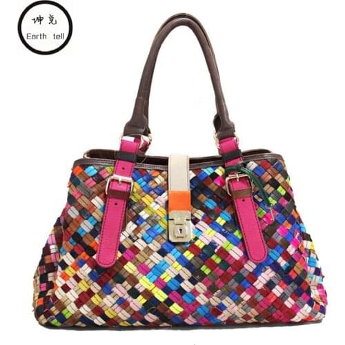 Женские плетенные сумки Earth tell China At AliExpress