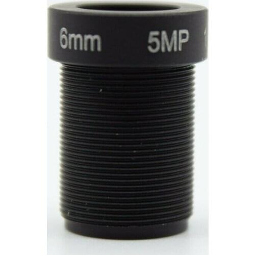 1/2.5" HD 5MP 6mm Fixed Iris M12 IR Board CCTV Lens view 70degree for IP camera