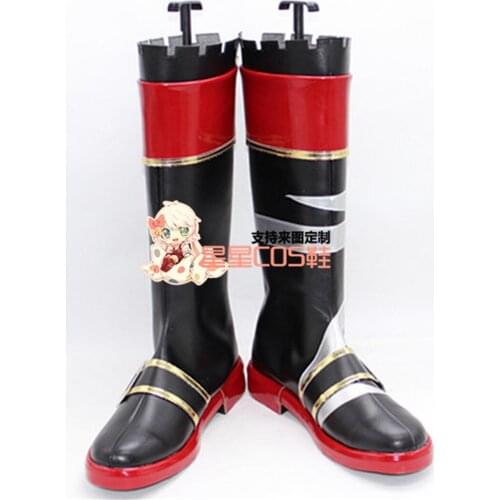 Kantai Collection Kiso Black Long Cosplay Shoes Boots X002