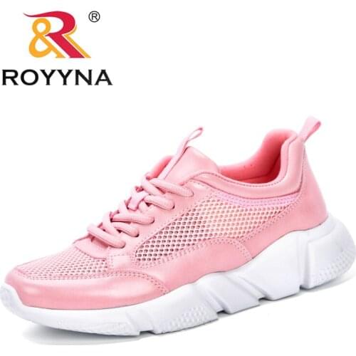 ROYYNA 2020 New Style Sneakers Woman Vulcanized Shoes Casual Wedge Shoes Ladies Mesh Soft Walking Footwear Feminimo Comfortable