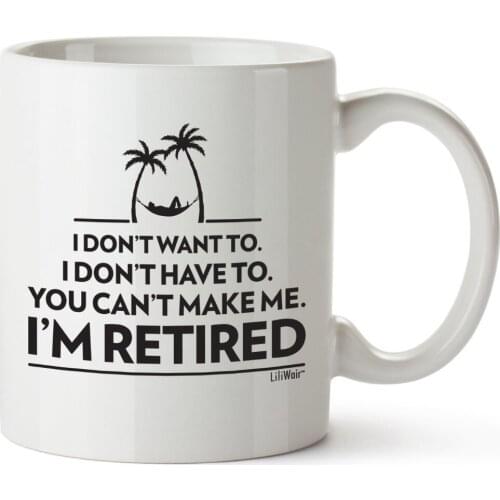 Retirement Gifts Gag for Women Men Dad Mom Valentines Day Husband Wife Boyfriend Humorous Retirement Coffee Mug Gift Retired Mug