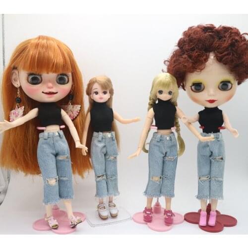 Blyth doll clothes Vest T-shirt and jeans 0808
