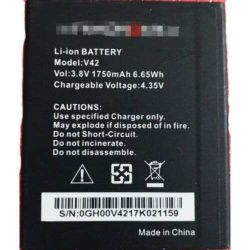 Original size battery 3.8V 6.65WH 1750mAh for Symphony V42 cell phone battery