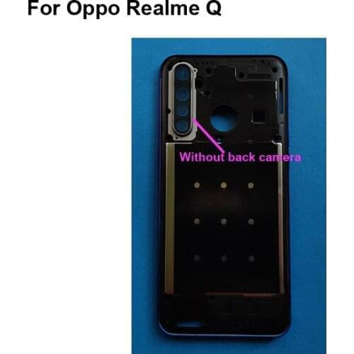 Front Housing Chassis Plate LCD Display Faceplate Frame (No LCD) For Oppo Realme Q Middle Frame Housing For Oppo RealmeQ