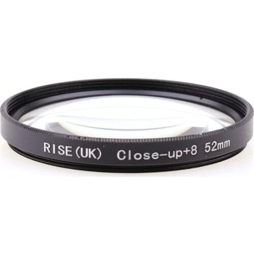 RISE(UK) 52mm Close-Up +8 Macro Lens Filter for Nikon Canon SLR DSLR Camera