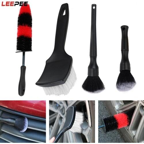Tire Rim Scrub Brush Cleaning Brush Super Soft Car Wheel Wash Brush Interior Seat Crevice Brush Multifunction Car Accessories