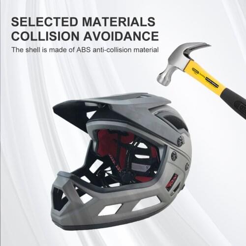 MTB Cycling Helmet Full Face XC off-road Bike-Helmet For Adult Men Women DH Downhill Visor Mountain Bicycle Helmets Equipment