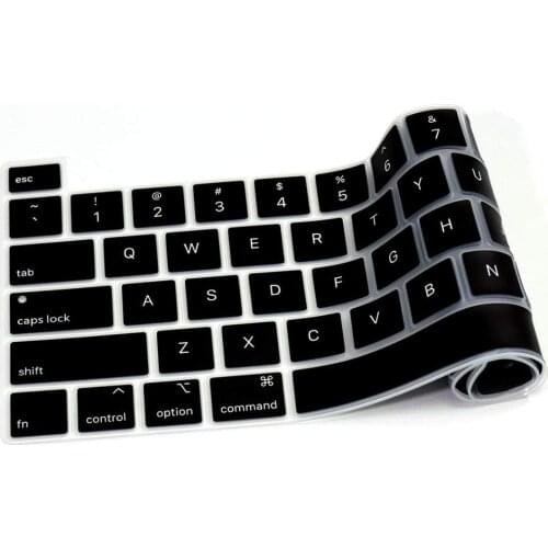 US Silicone Keyboard Cover Light Shine Through Matte Clear Keyboard Cover Sticker for MacBook Pro 16 A2141 Pro13 A2251 A2289