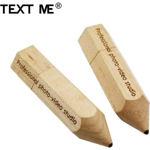 TEXT ME LOGO pencil usb flash drive 4GB 8GB 16GB 32GB 64GB usb2.0 custom made gift pendrive