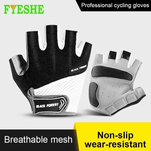 Cycling Gloves Half Finger Shockproof Wear Resistant Breathable MTB Road Bicycle Gloves Non-slip Summer Gloves