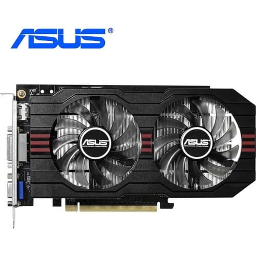 100% Original For ASUS Graphics Card Original GTX 750 1GB 128Bit GDDR5 Video Cards for nVIDIA Geforce GTX750 Hdmi Dvi VGA Used