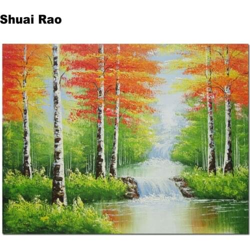 Waterfall tree Diamond Embroidery 100% round drill 3d Picture Of Rhinestones Mosaic diamond painting Full Square New,wall decor