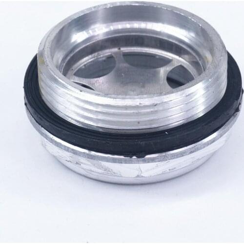1-1/2" BSPP Male Thread Aluminum Oil Level Sight Glass Window Hex Head For Air Compressor Gearbox