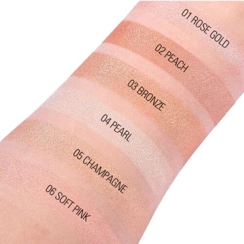 1 Pcs Shining Blush Smooth Makeup Face Contour Pink Orange Blusher Cosmetic Pressed Powder Contour Shadow Peach Cream Blush