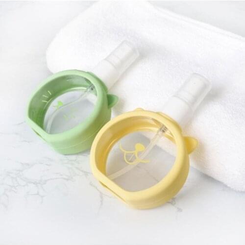 10Pcs 55ml Empty Spray Bottles with Silicone Cover Cartoon Animal Fine Mist Plastic Small Refillable Liquid Containers