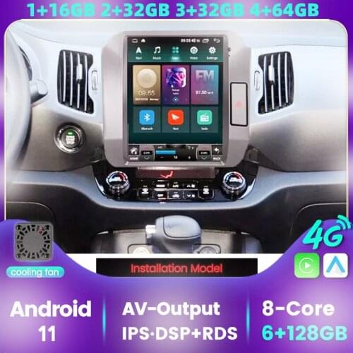 RDS For Kia Sportage 3 SL 2010 - 2016 Tesla Style Screen Car Radio Multimedia Video Player Navigation GPS Android No 2din 2 Din