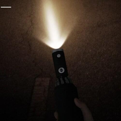 Led Luminous Folding Automatic Umbrella Men Windproof Business Strong Umbrella Rain Men Woman Car Umbrella