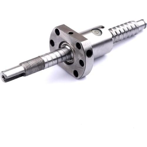 Free shipping 1pcs ball screw SFU1605 200 300 400 500 600mm with flange single ballbut and End Machined for CNC