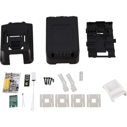 HOT-Replacement for Makita 18V BL1850 BL1830 Battery Case Kit with PCB Circuit Board LED Indicator Power Tools Battery Case