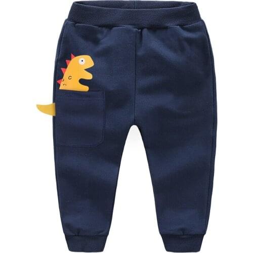 Boys Kids Sport Pants Spring Autumn Children Cotton Casual Pants Fashion Long Dinosaur Trousers Fall Clothes for Kids