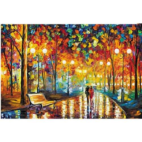 DIY 3D Diamond Painting Colorful world abstract oil paint full square drill decor Mosaic Embroidery Series Inlaid resin sets