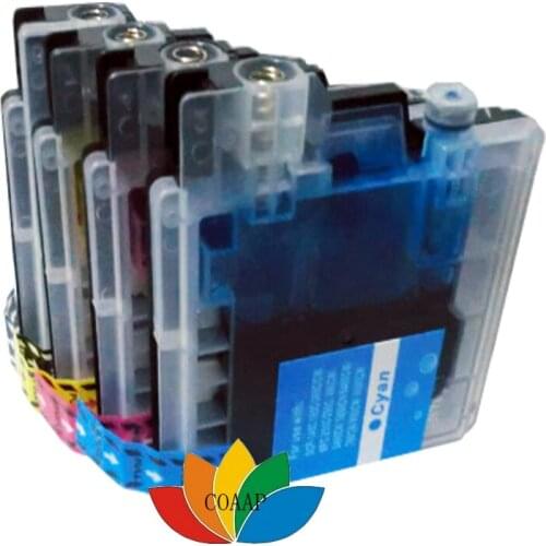 4x Compatible Ink Cartridge for Brother LC67 LC975 LC61 LC1100 LC980 Ink Cartridge for DCP 250C 185C 195C 9805C J715W Printer