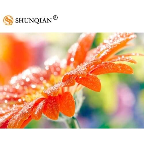 Nice Custom Gerberas Closeup Poster Home Decor Cloth Fabric Posters Best Gift Canvas Posters 20X30cm,27X40cm,30X45cm