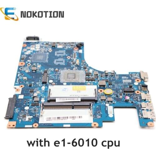 NOKOTION Laptop motherboard for Lenovo G50-45 15 inch PC Mainboard EM6010 CPU ACLU5 ACLU6 NM-A281 DDR3 full test