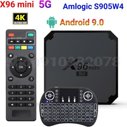 X96 mini 5G Media Player Amlogic S905W4 Mali 450MP Android 9.0 2.4G 5G Dual Wifi 100M LAN 4K H.265 HEVC HD Set Top Box TV Box
