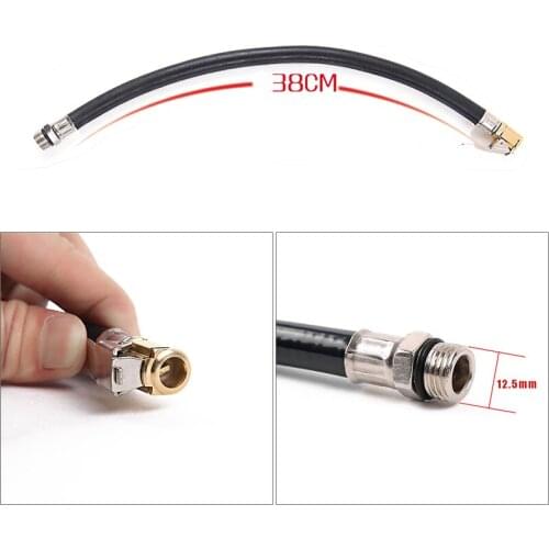 New 1pc Car Black Air Rubber Hose Lock on Clip Chuck Tire Inflator Self-locking #1
