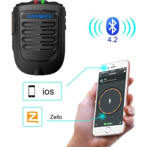 New Wireless Microphone B01-IOS for Ios System Moblie Phone Network Radio Work With REALPTT ZELLO app ANYSECU B02