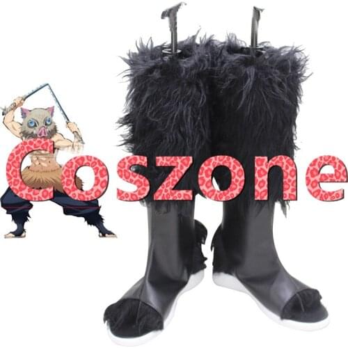 Demon Slayer Hashibira Inosuke Cosplay Shoes Kimetsu no Yaiba Cosplay Shoes Boots Halloween Cosplay Costume Accessories
