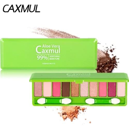 99% ALOE VERA Charming 10colors Eyeshadow Palette Make up Palette Matte Shimmer Pigmented Eye Shadow Powder