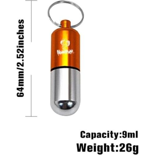 Storage Tank CNC Capsule Seal Trunk EDC Waterproof Hike Box Container Outdoor Organizer For Store Pills Cigar Fishing Gear