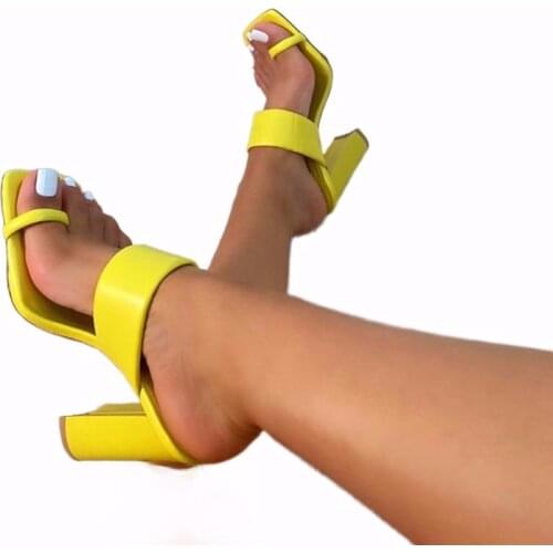 Summer Shoes Women Pu Sandals Ladies Fashion Sandals Large Size 42 Open Toe High Heel Women Shoes